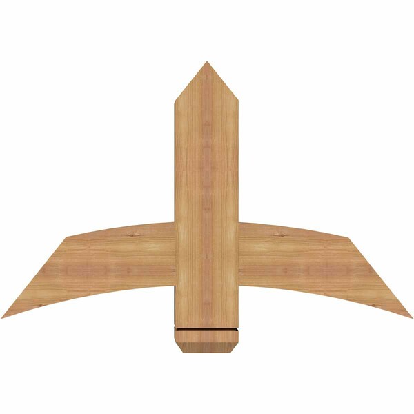 Ekena Millwork Bellingham Timber Gable Bracket, Western Red Cedar, 36"W x 23"H x 5 1/2"D x 5 1/2"F, 15/12 Pitch GBW036X23X0606BEL00SWR - main